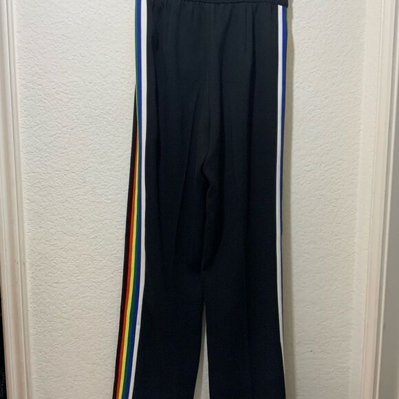 NWOT Zara Women’s Flowing Rainbow Rib Striped Elastic Waist Trousers Pride XS - Picture 5 of 11